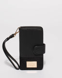 Black Textured Iphone 6, 7 & 8 Purse