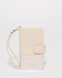 Ivory Saffiano Iphone 6, 7 & 8 Plus Purse