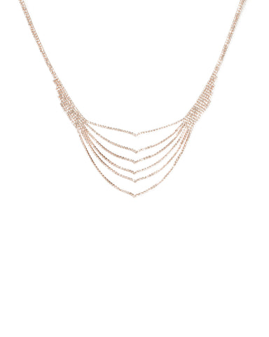 Diamante Layered Chain Necklace