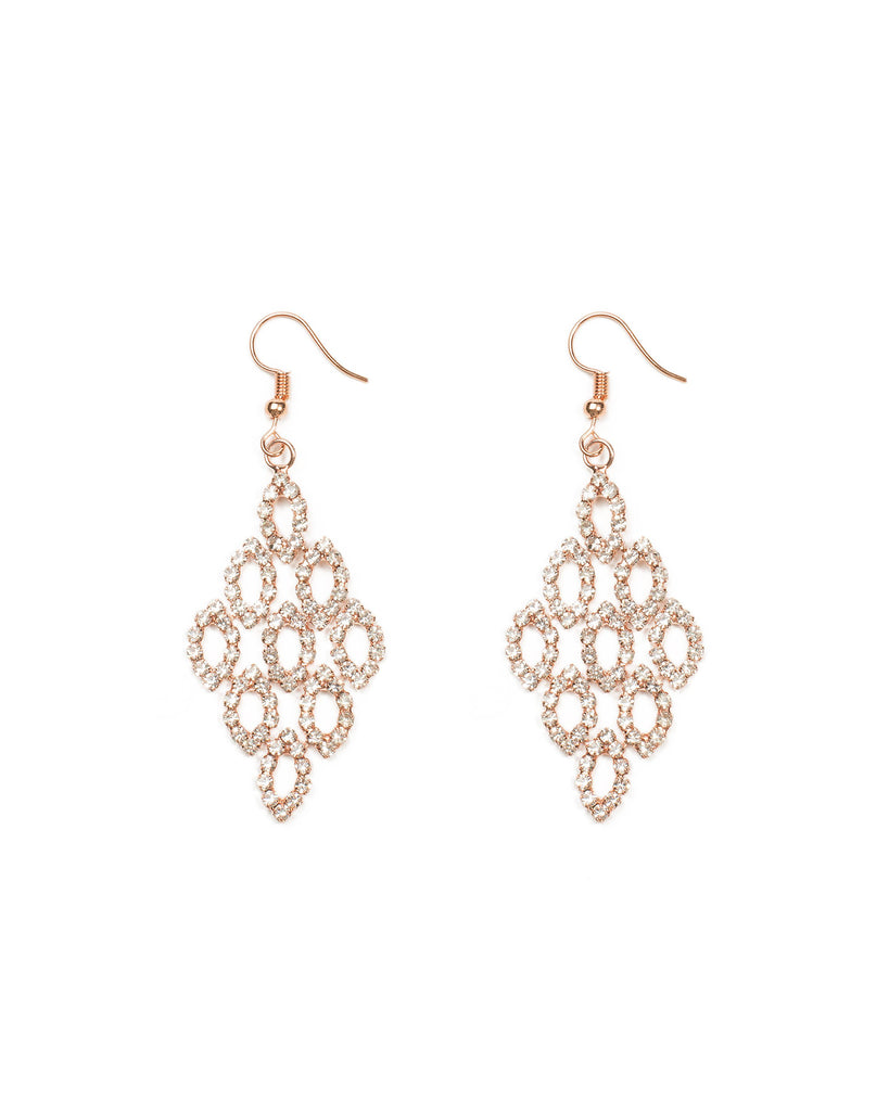 Gradual Diamante Drop Earrings