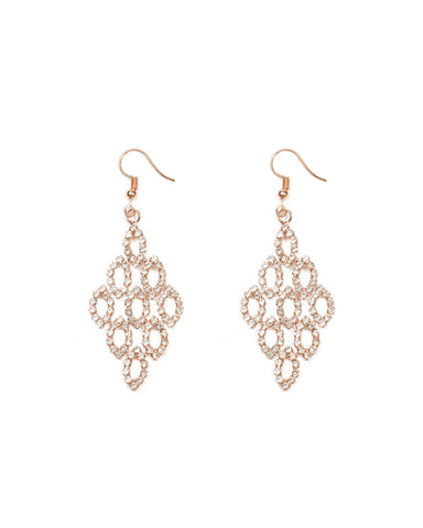 Gradual Diamante Drop Earrings