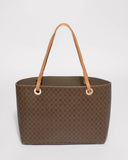 Brown Bree Monogram Tote Bag
