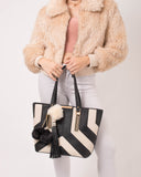 Monochrome Tegan Tote Bag