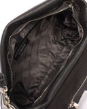 Black Textured Hannah Ring Tote Bag