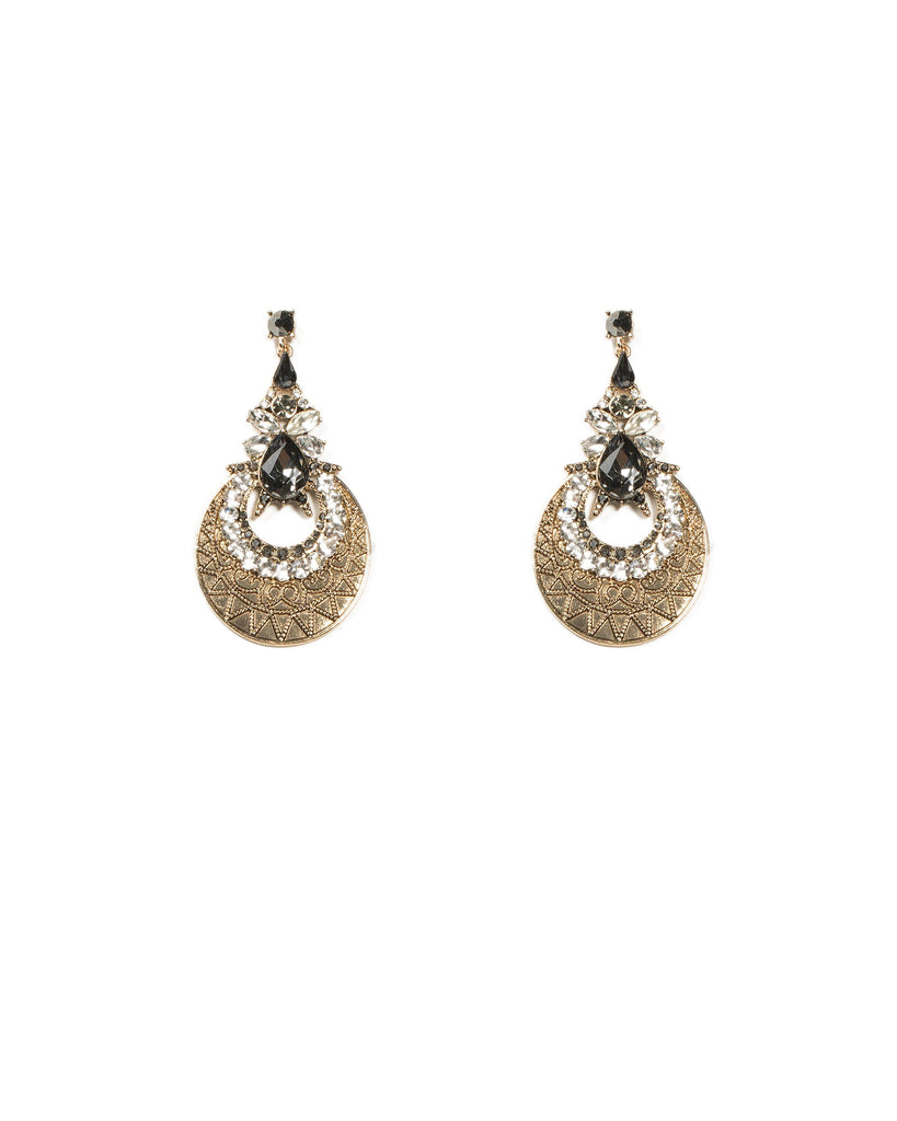 Mixed Stone Patterned Earrings