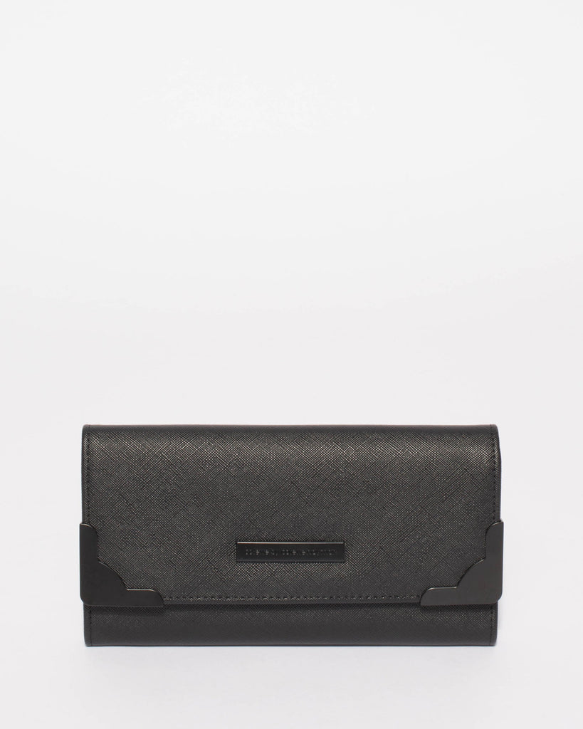 Black Saffiano Gemma Wallet