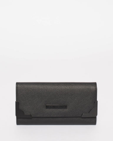 Black Saffiano Gemma Wallet