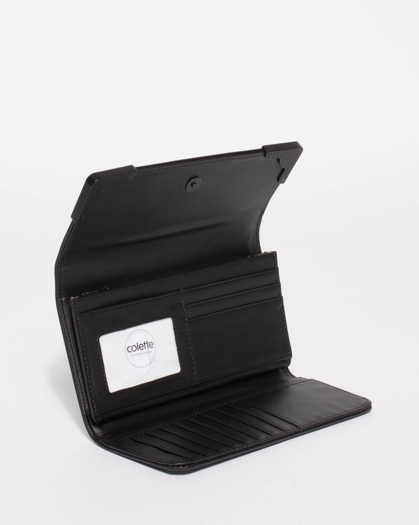 Black Saffiano Gemma Wallet