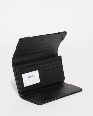 Black Saffiano Gemma Wallet