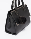 Black Saffiano Robin Medium Tote Bag