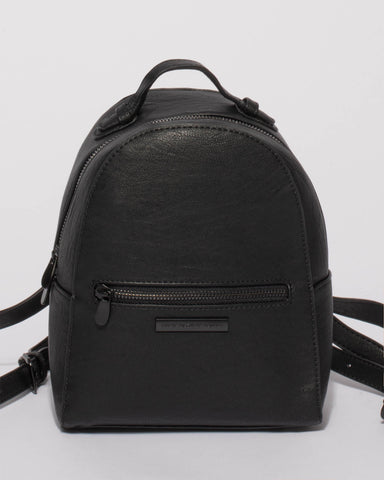 Black Bianca Mini Backpack
