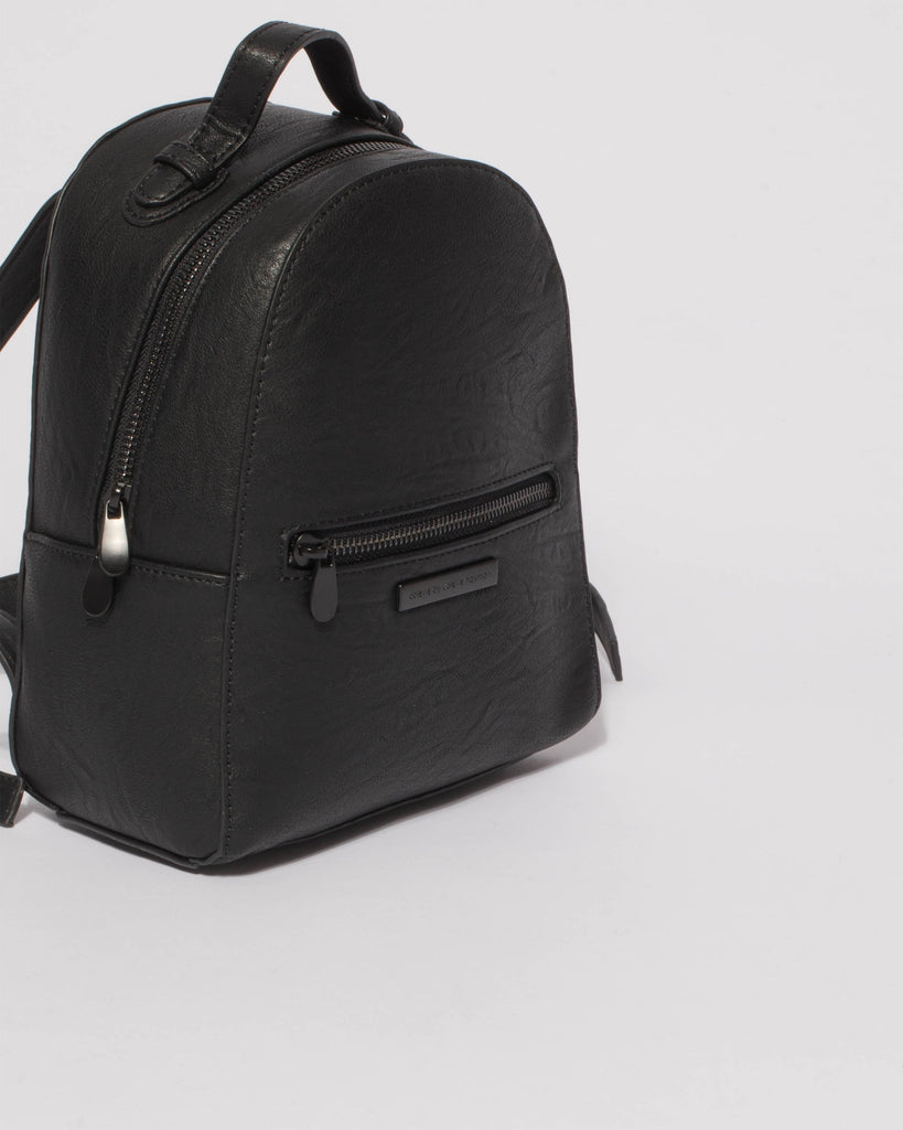 Black Bianca Mini Backpack