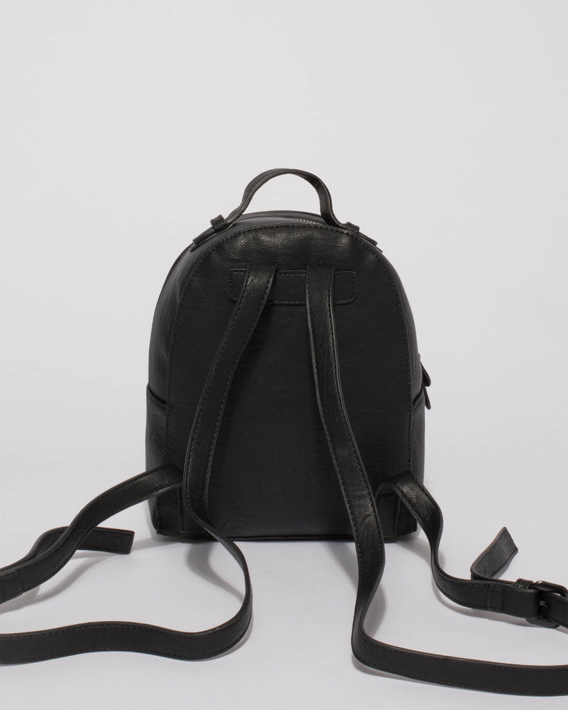 Black Bianca Mini Backpack
