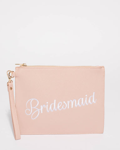 Pink Bridesmaid Clutch Bag