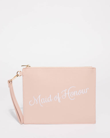 Pink Maid of Honour Clutch Bag
