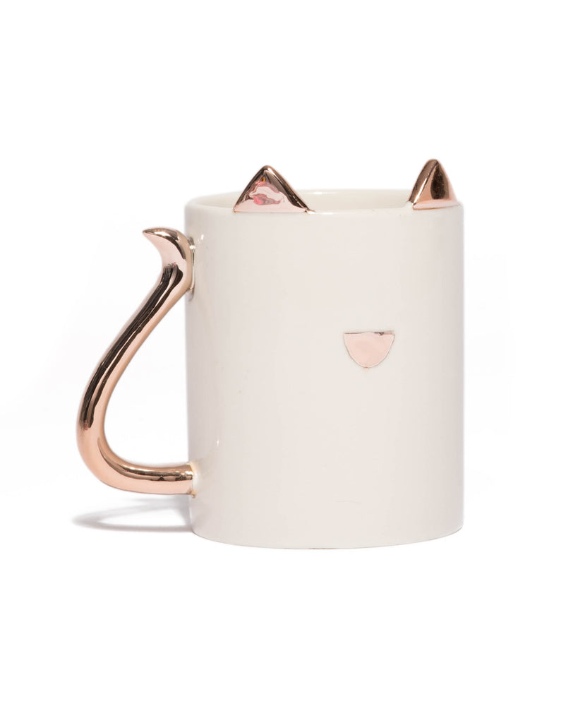 Rose Gold Cat Mug