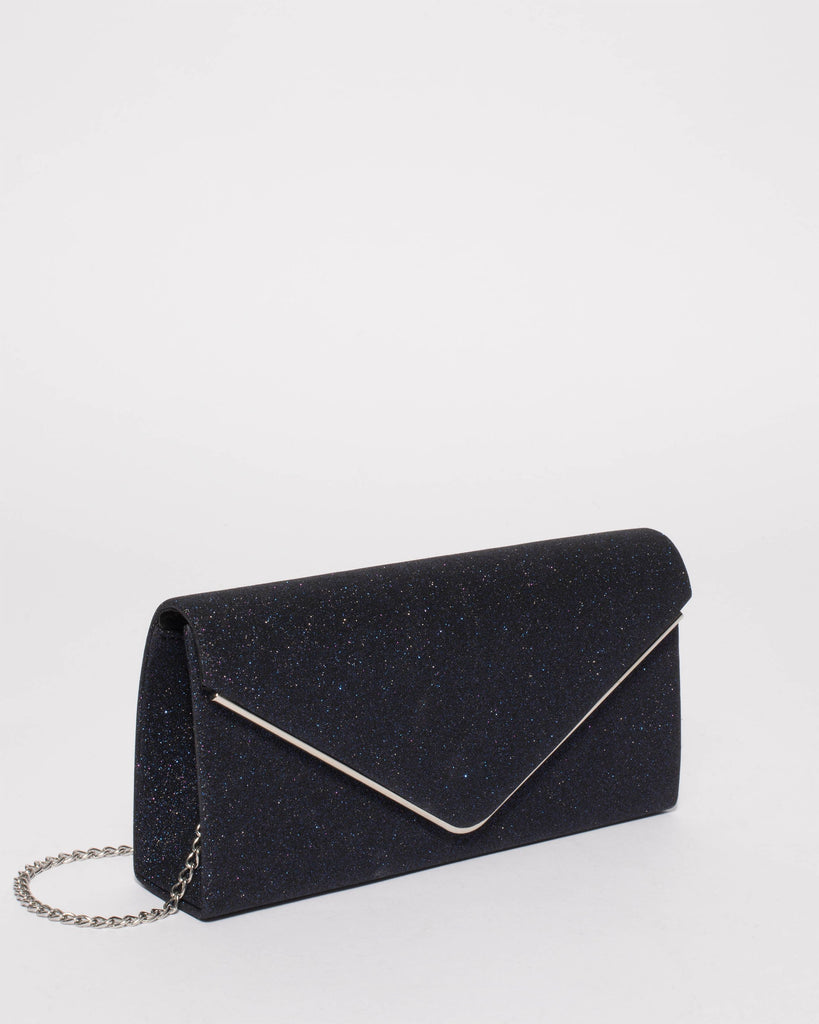 Navy Sammie Clutch Bag