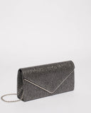 Pewter Sammie Clutch Bag