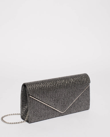 Pewter Sammie Clutch Bag