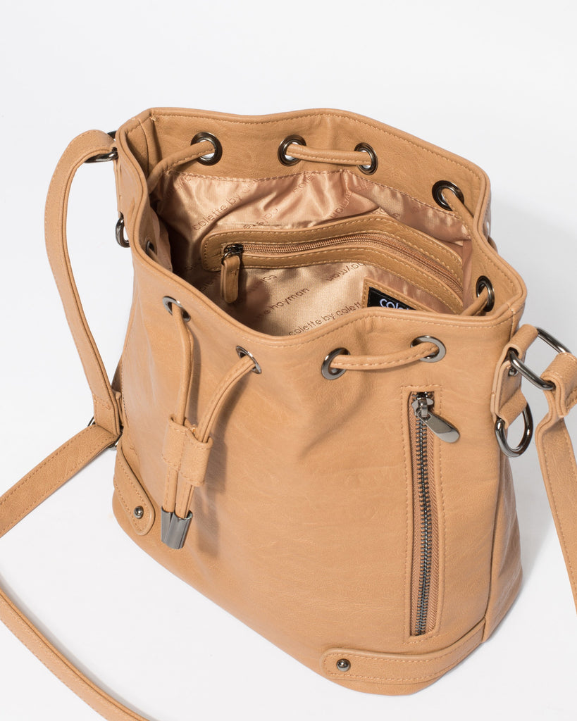 Caramel Giselle Tab Pouch Bag