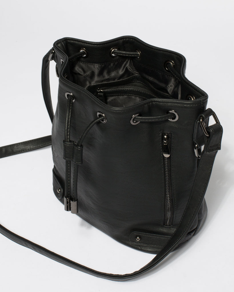 Black Giselle Tab Pouch Bag