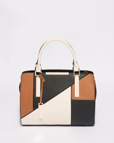 Multi Colour Kimberly Panel Tote Bag