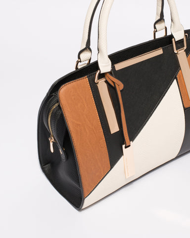 Multi Colour Kimberly Panel Tote Bag