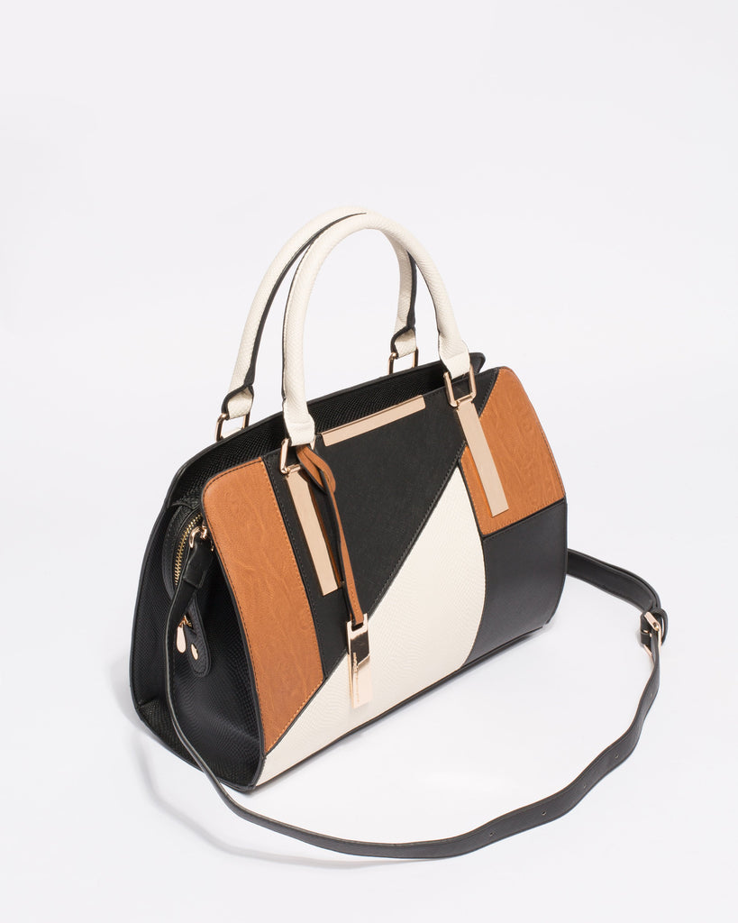 Multi Colour Kimberly Panel Tote Bag