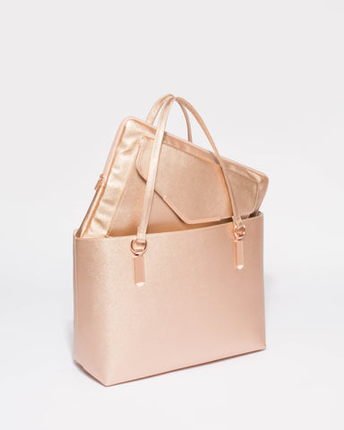 Rose Gold Angelina Tote Bag