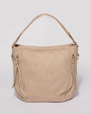 Amanda Taupe Beaded Slouch