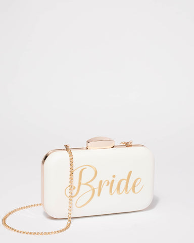 White Bride Hardcase Clutch Bag