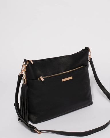 Black Smooth Medium Walking The Dog