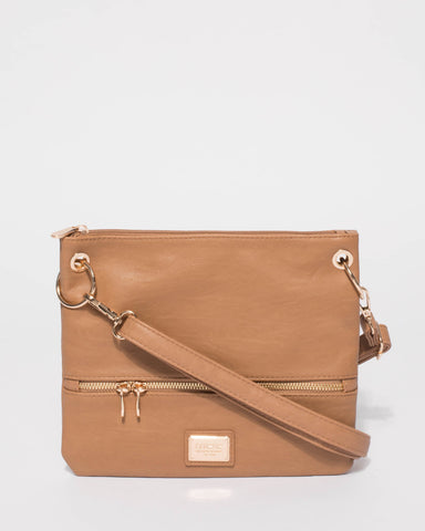 Smooth Caramel Kaya Plate Zip Small Bag