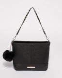 Black Rae Pom Pom Mini Bag