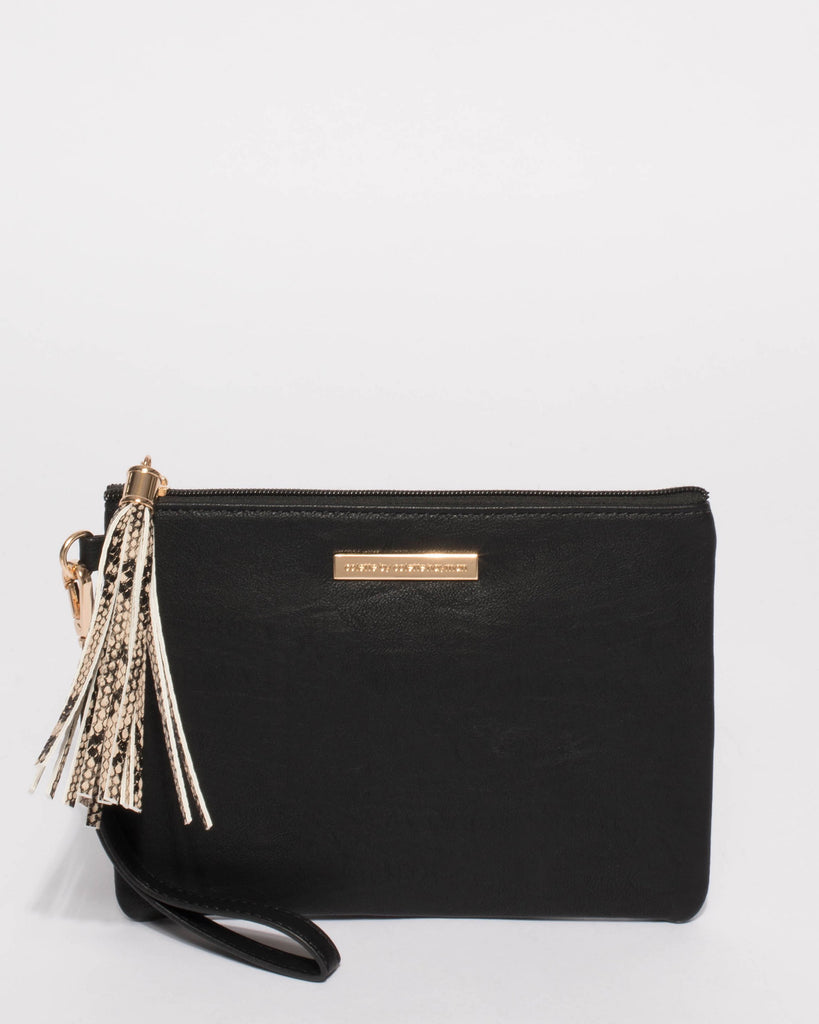 Black Pave Tassel Purse