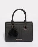 Black Steph Panel Tote Bag