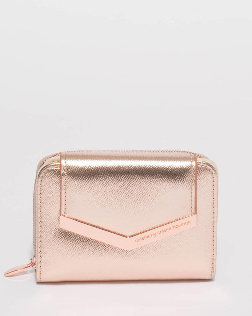 Rose Gold Blake Arrow Mini Wallet