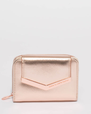 Rose Gold Blake Arrow Mini Wallet