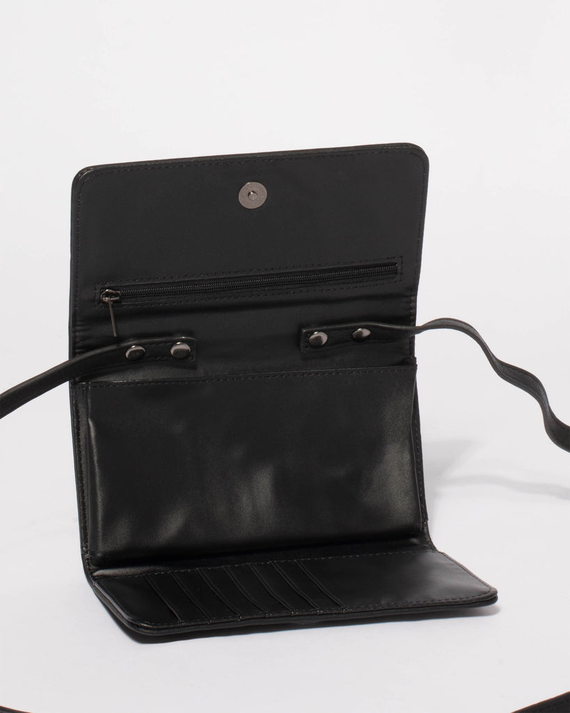Black Maria Crossbody Wallet