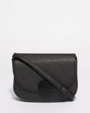 Black Avery Saddle Crossbody Bag