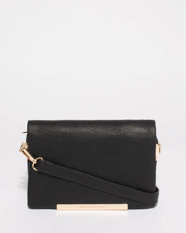 Black Nina Pocket Crossbody Bag