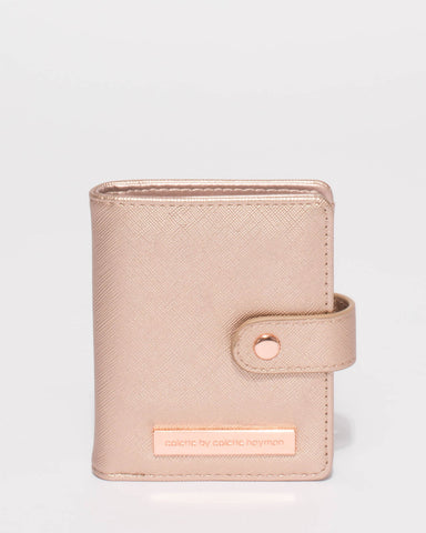 Rose Gold Credit Card Sleeve Purse