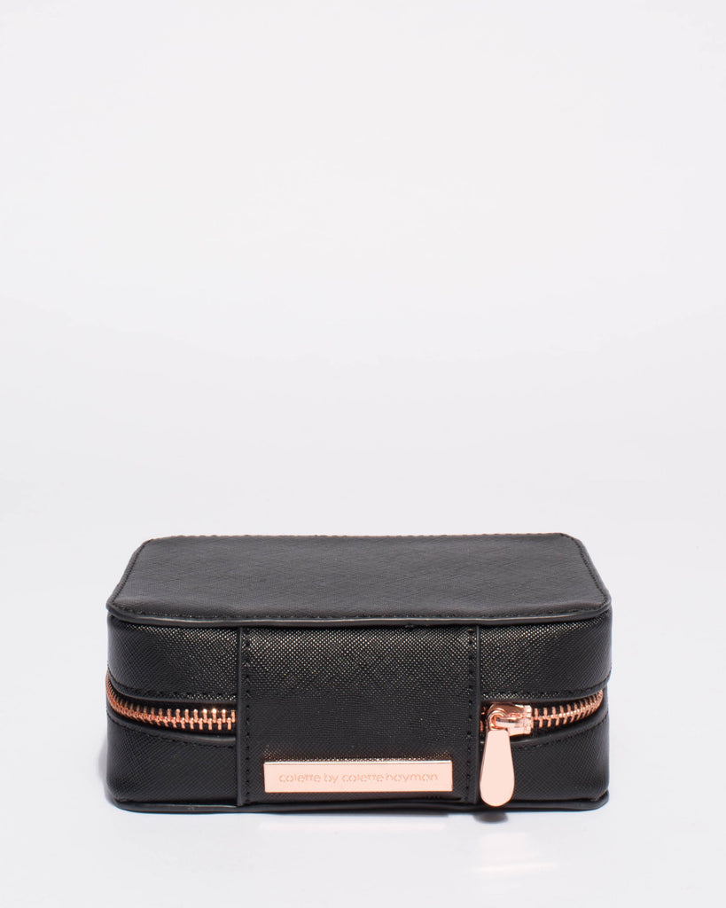 Black Saffiano Jewel Organiser Case