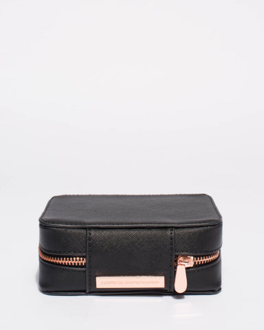 Black Saffiano Jewel Organiser Case