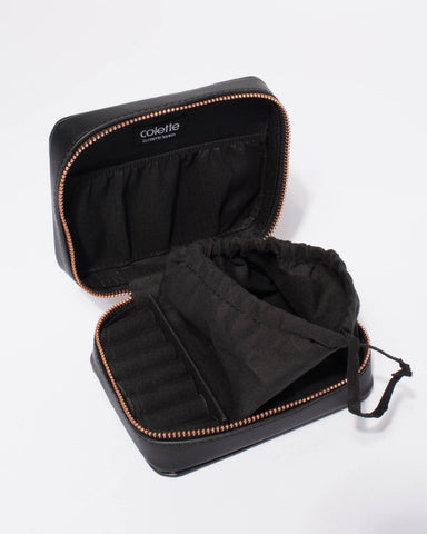 Black Saffiano Jewel Organiser Case