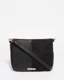 Black Melissa Saddle Bag