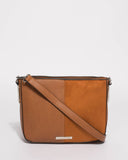 Tan Melissa Saddle Bag