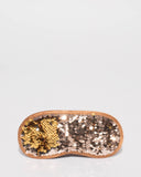 Gold Flipped Sequin Eye Mask