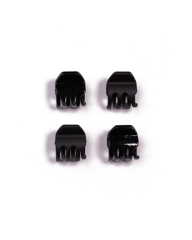 Black Mini Hair Clip Pack