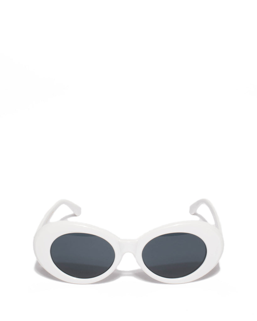 White Mary-Kate Sunglasses